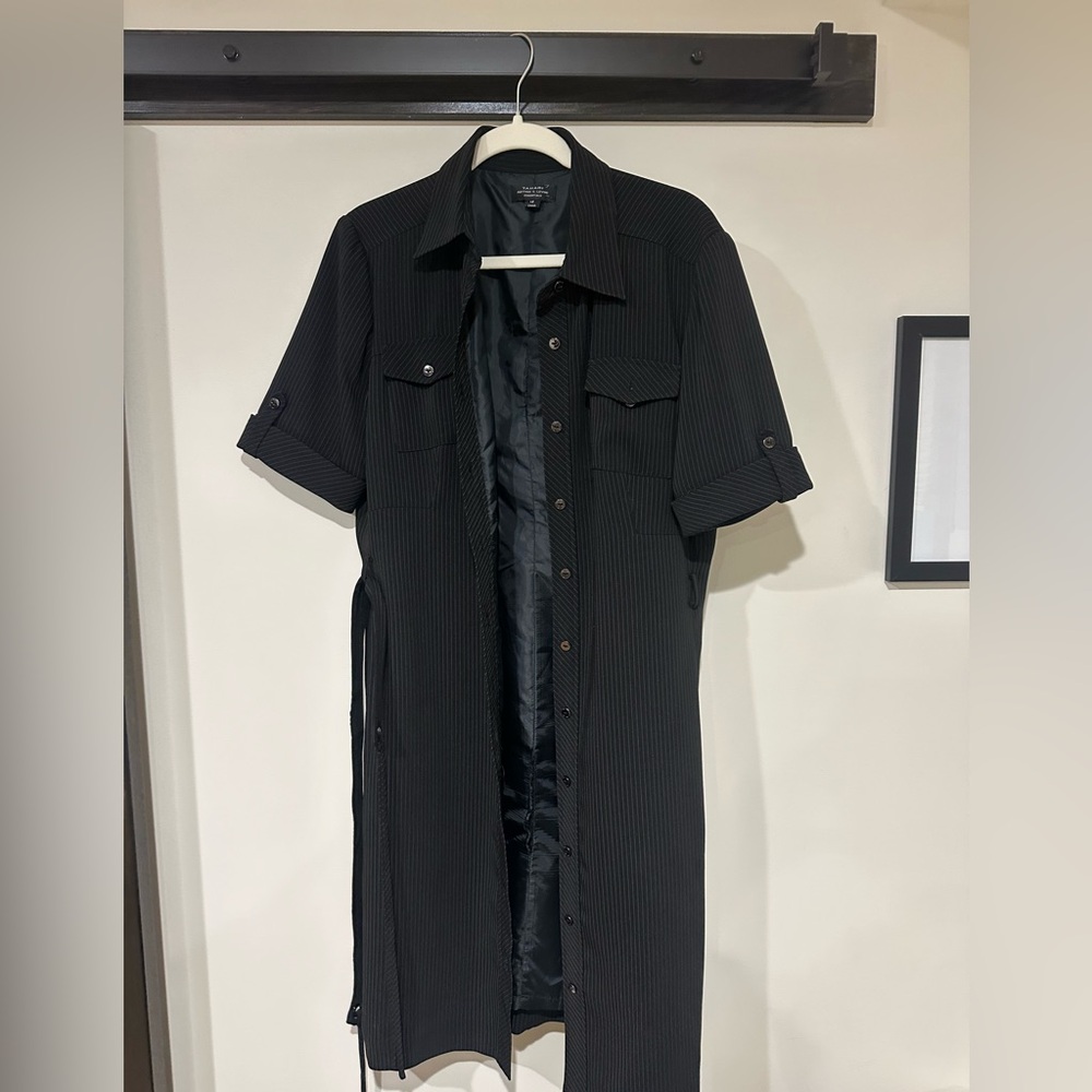 Short Sleeve Button Front Dress